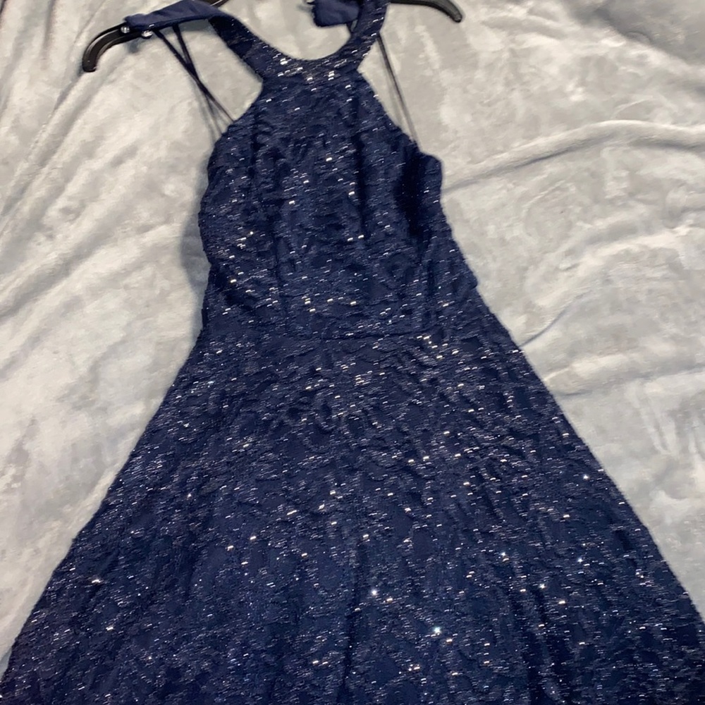 Navy blue home coming dress